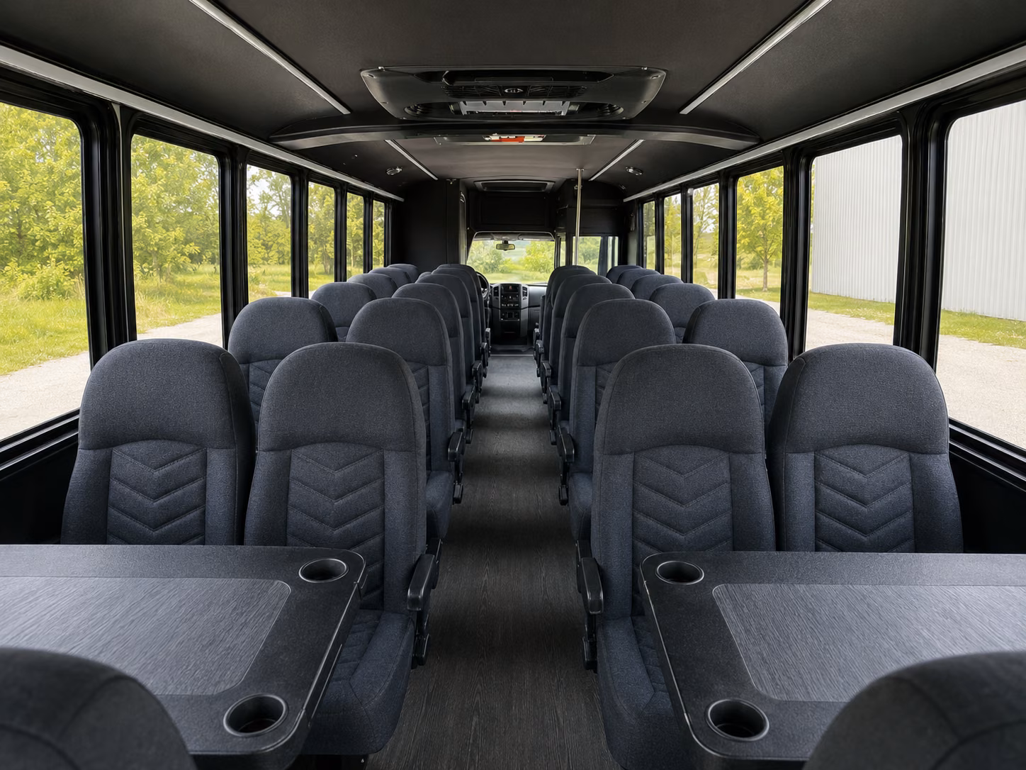 lakeville 18 passenger minibus inside