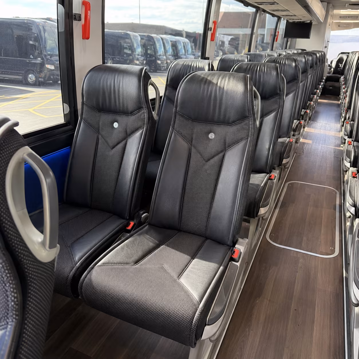 lakeville 40 passenger charter bus interior