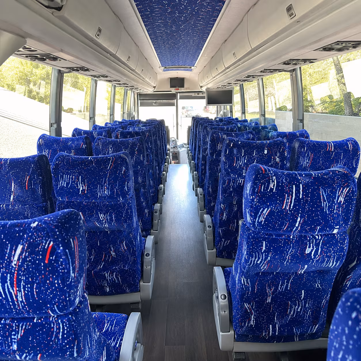 lakeville 50 passenger charter bus interior