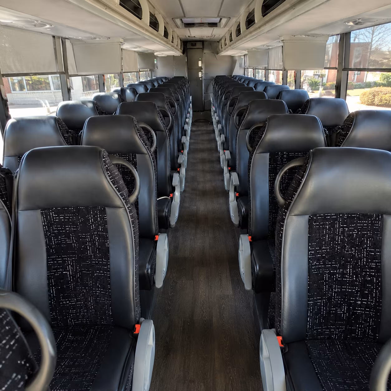 lakeville 54 passenger charter bus inside