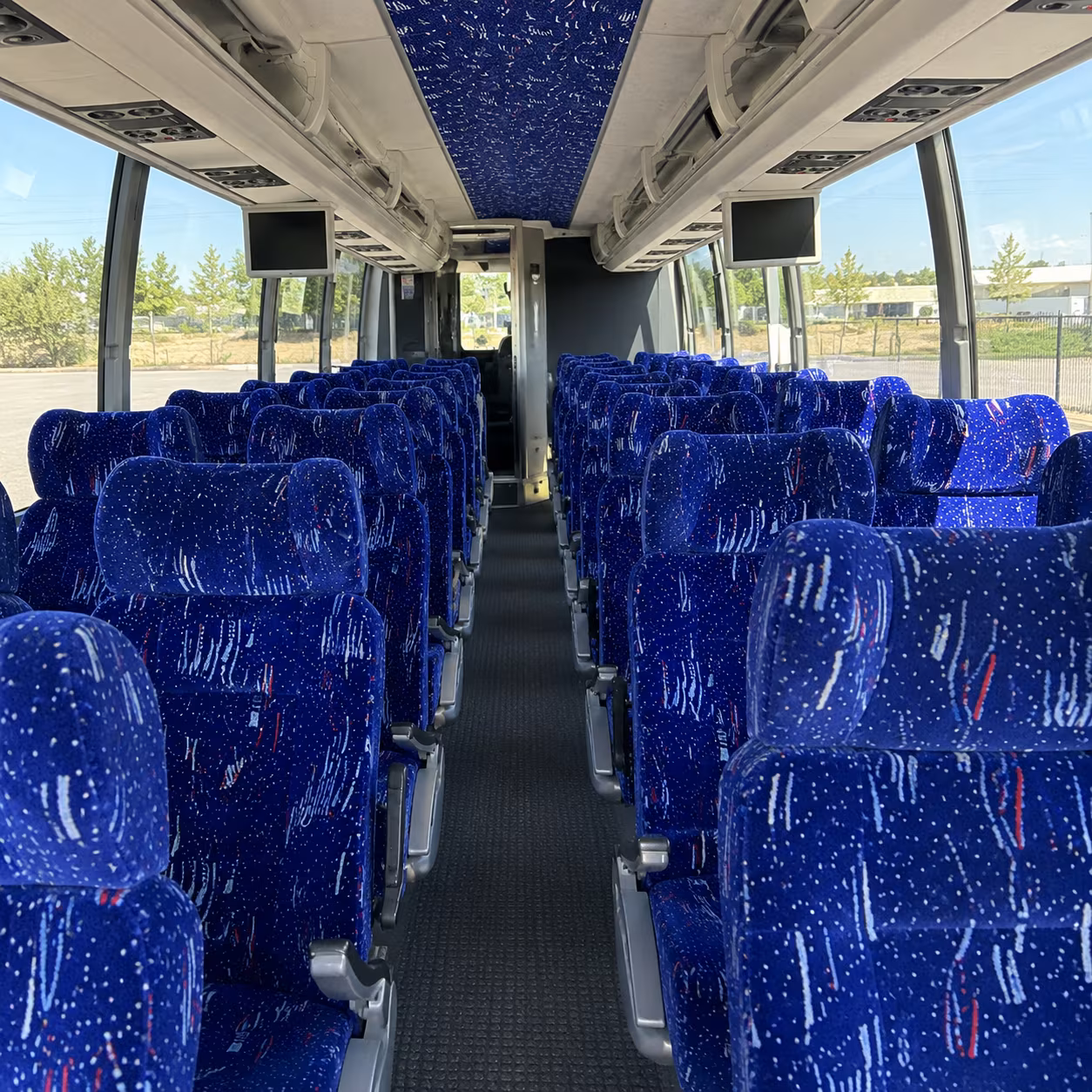 lakeville 54 passenger charter bus interior
