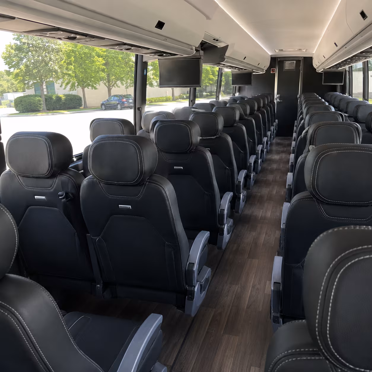 lakeville 56 passenger charter bus interior