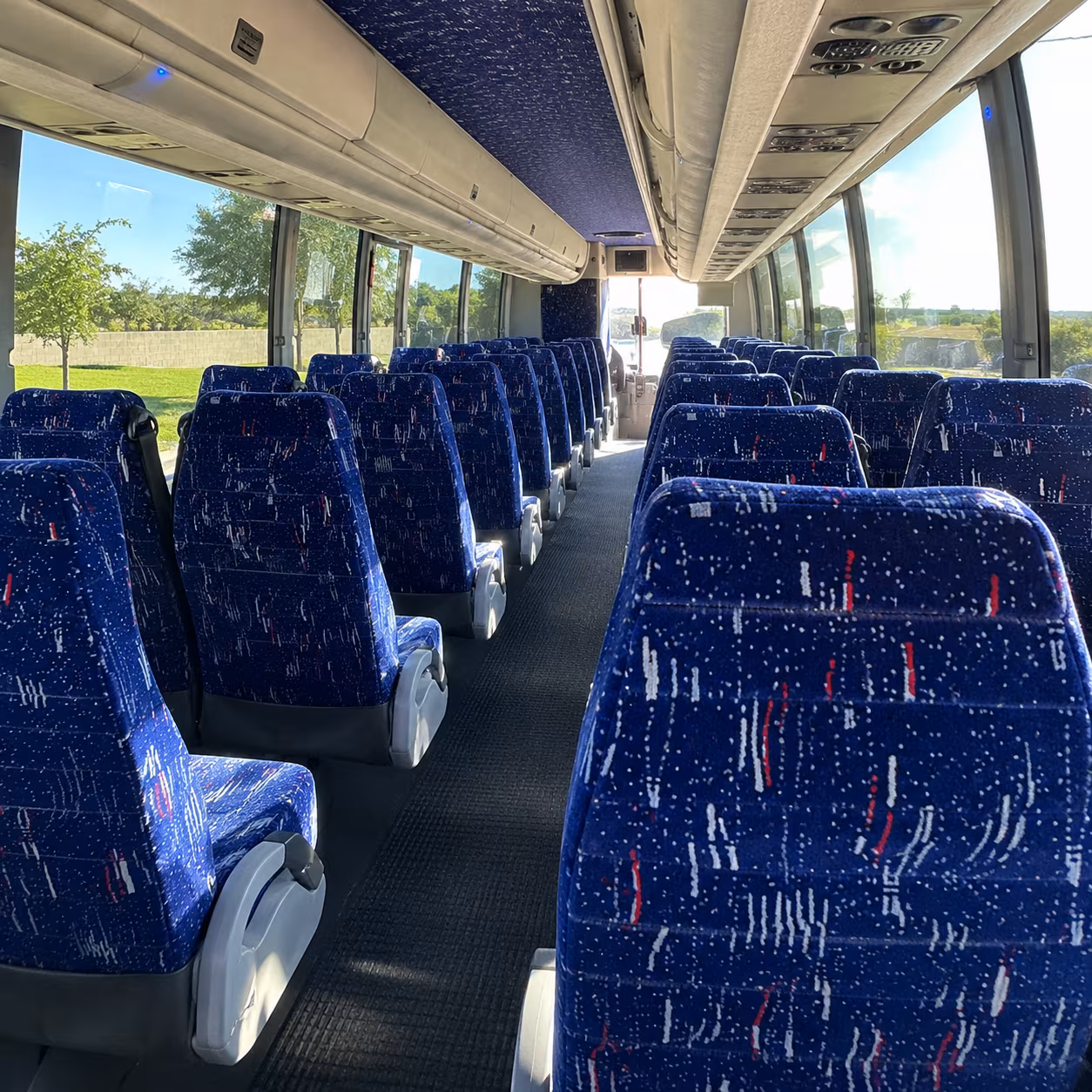 lakeville charter bus inside