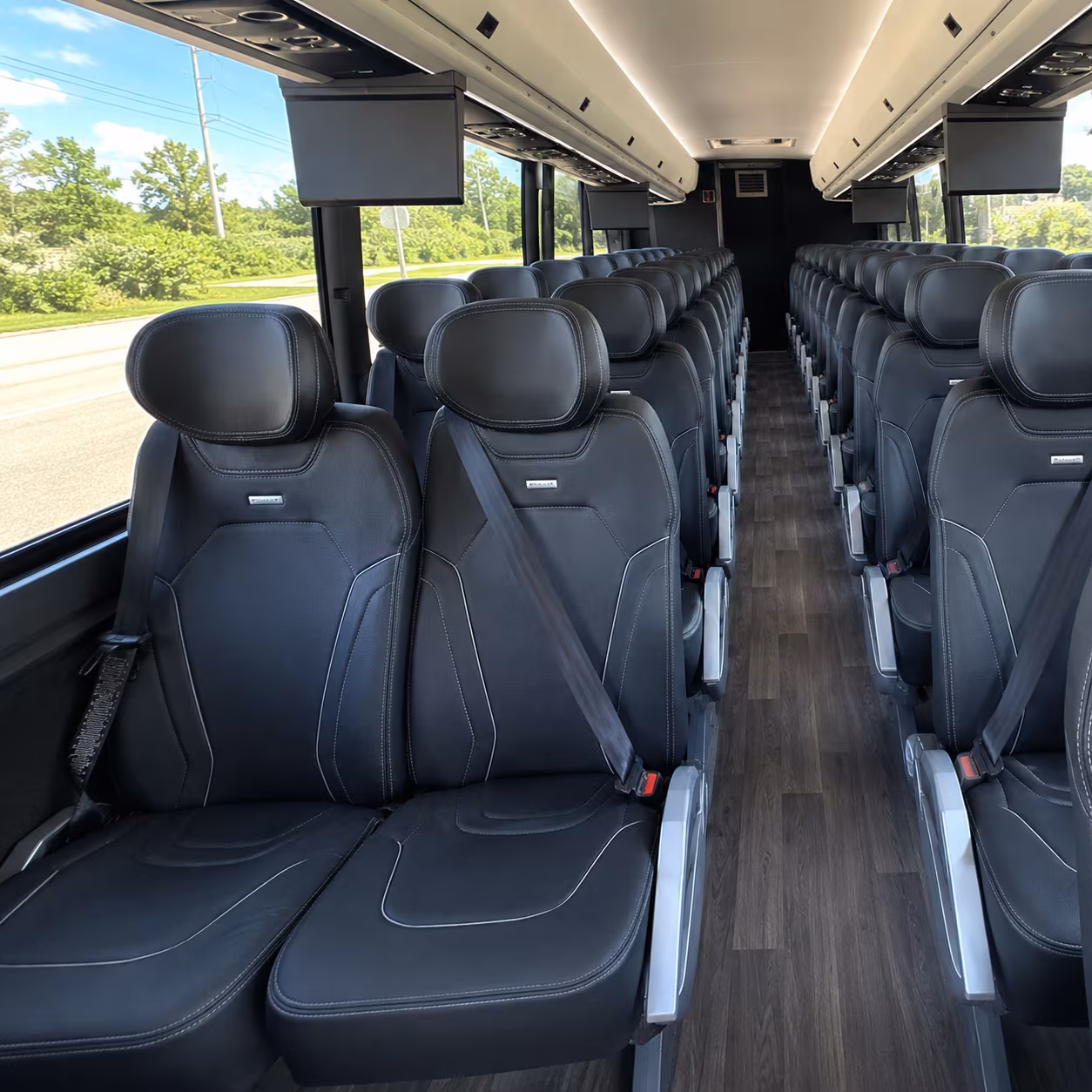 lakeville charter bus interior
