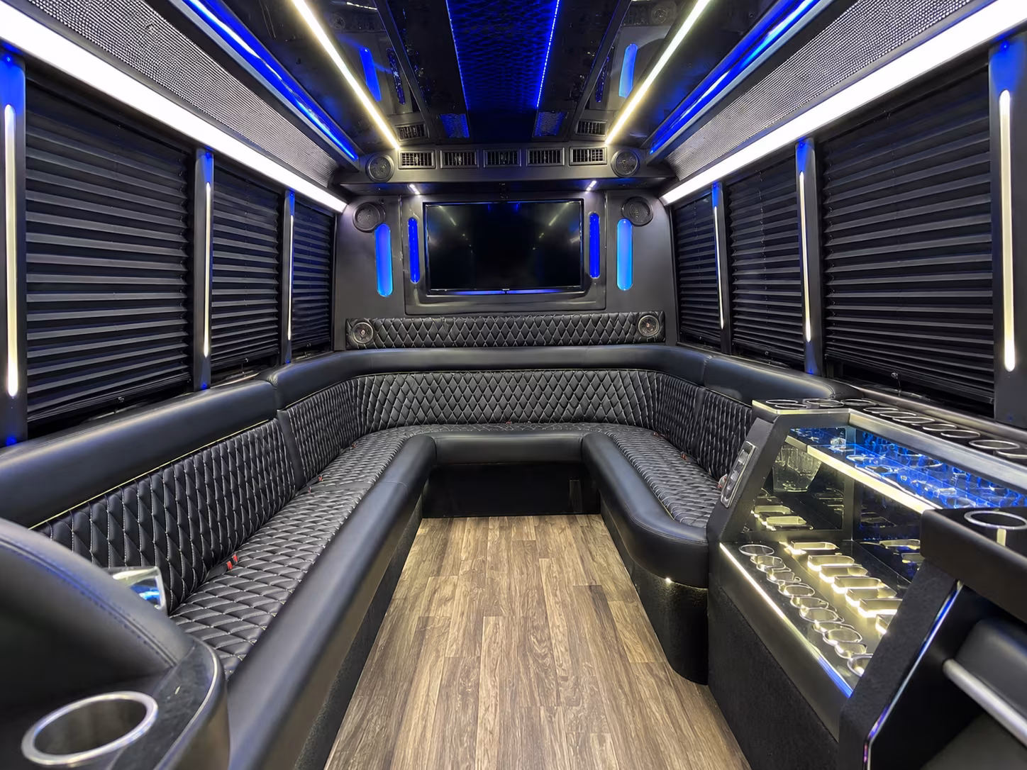 lakeville night town party bus rental