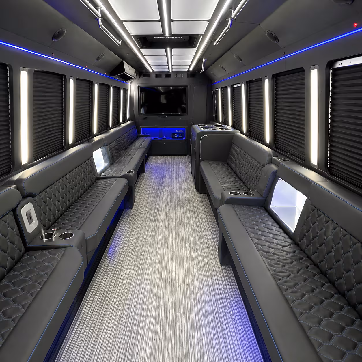 lakeville party bus inside