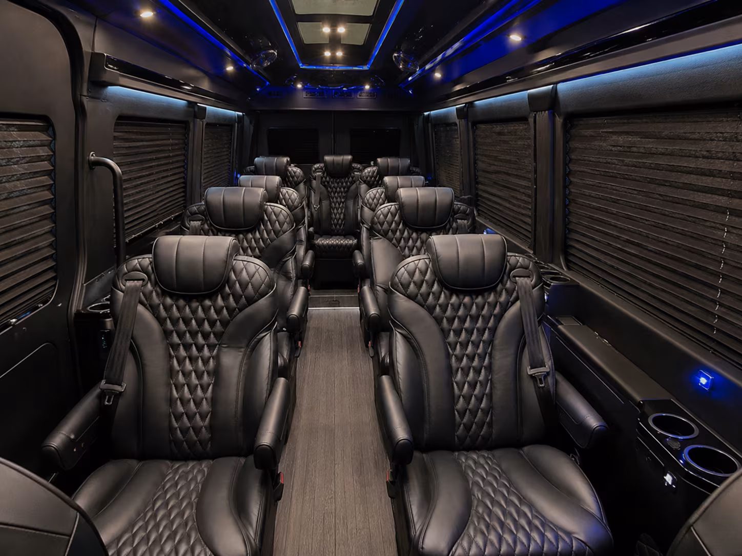 lakeville sprinter van with driver inside